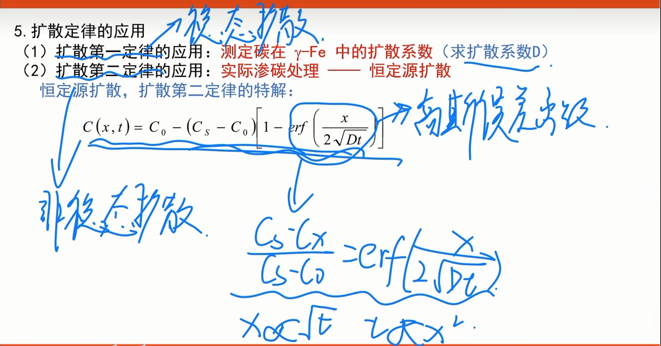 扩散定律的应用