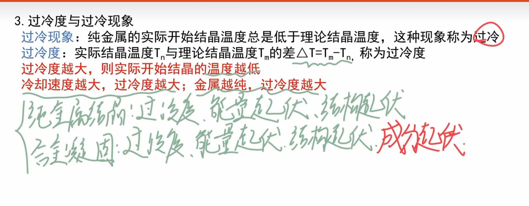 过冷度